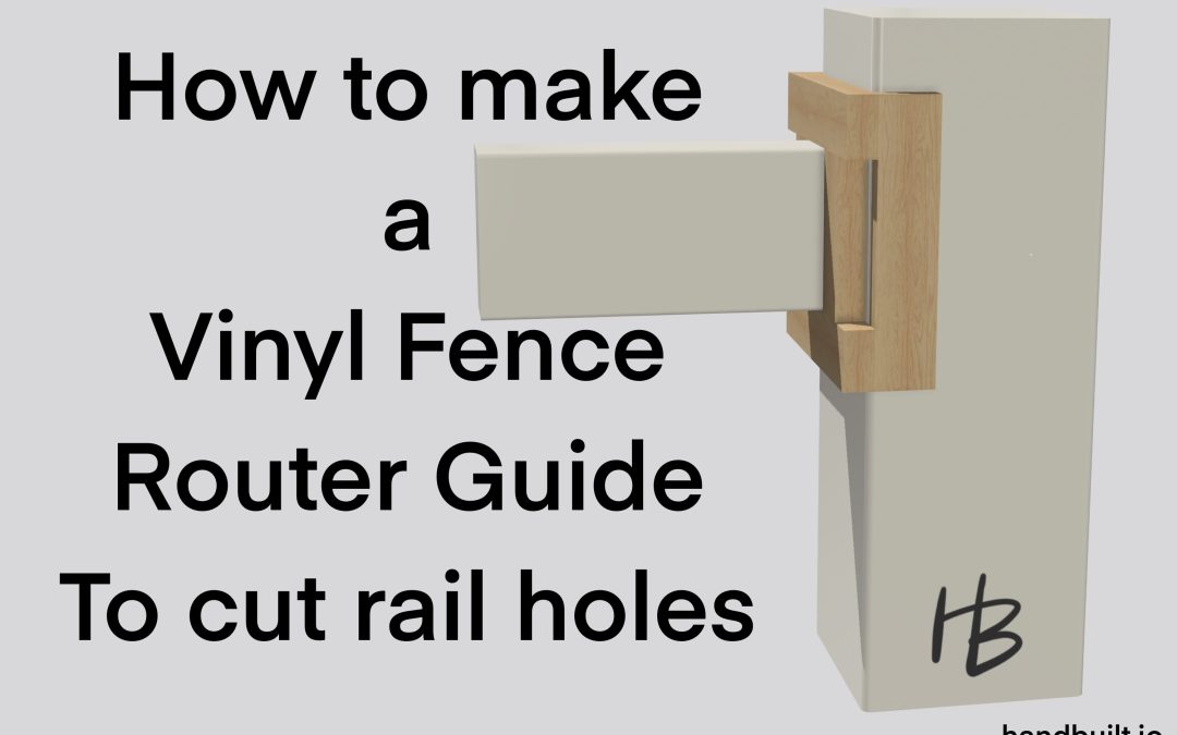 How to create a 5 dollar Vinyl Fence Post Hole Router Template