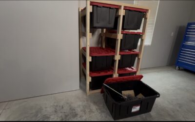 How to Build a Heavy-Duty Storage Tote Rack (Holds Eight 27-Gallon Totes)